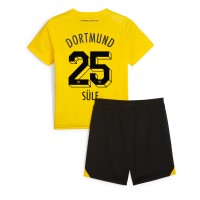 Borussia Dortmund Niklas Sule #25 Domáci Detský futbalový dres 2023-24 Krátky Rukáv (+ trenírky)